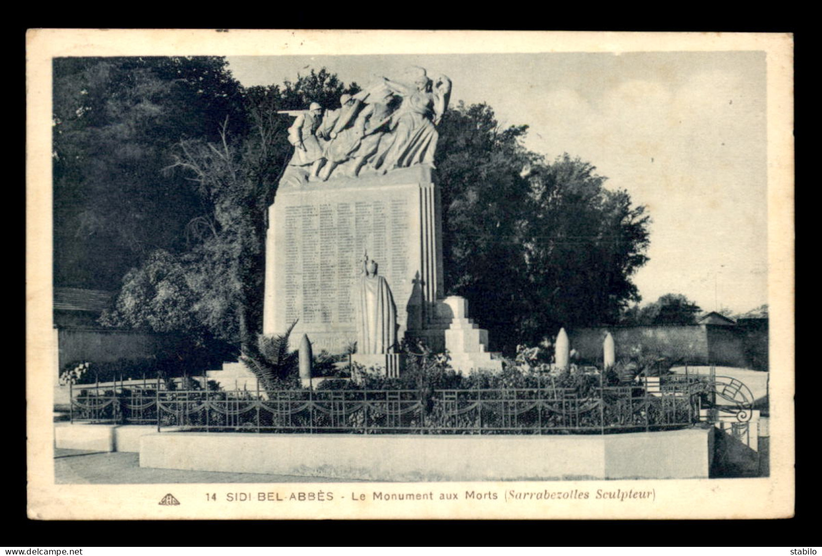 ALGERIE - SIDI-BEL-ABBES - LE MONUMENT AUX MORTS - Sidi-bel-Abbès
