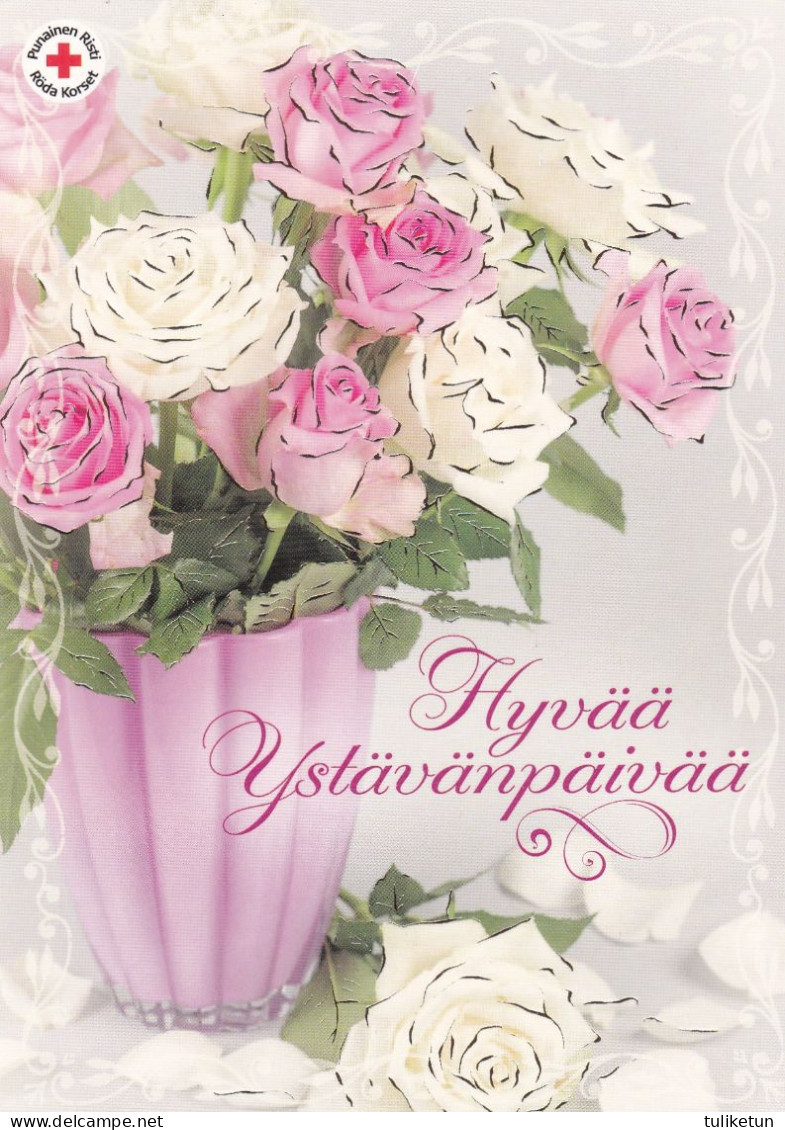 Postal Stationery - Flowers - Roses - Red Cross 2016 - Suomi Finland - Postage Paid - Postal Stationery