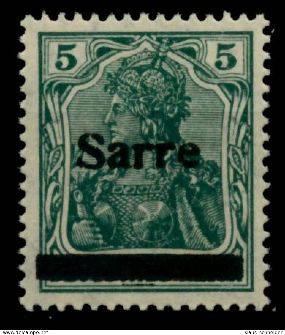 SAARGEBIET GERMANIA Nr 4bII Postfrisch Gepr. X6ACD4E - Unused Stamps