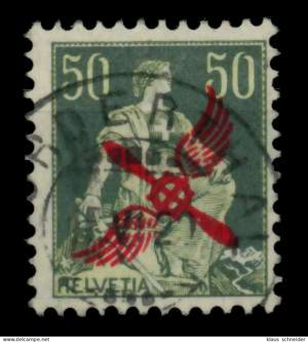 SCHWEIZ FLUGMARKEN Nr 145 Zentrisch Gestempelt Gepr. X73F51A - Used Stamps
