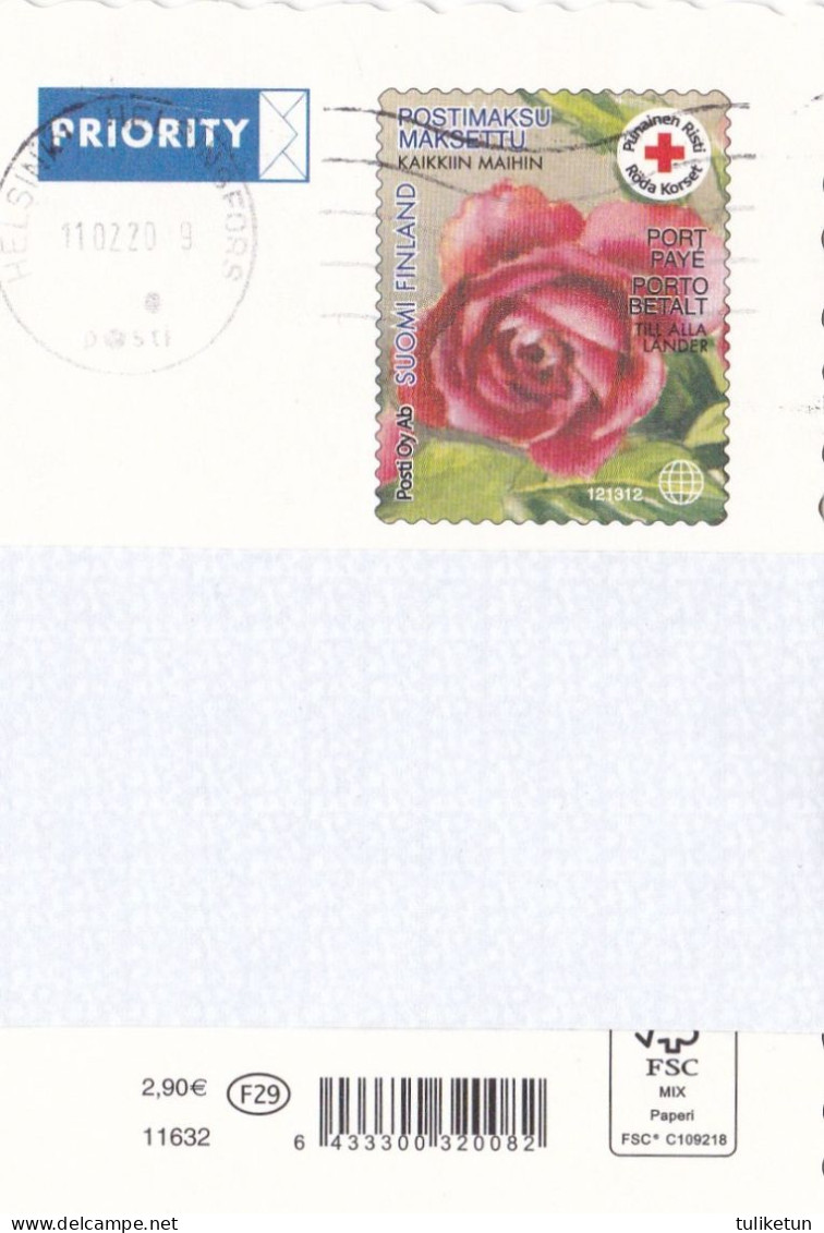 Postal Stationery - Flowers - Roses - Red Cross 2019 - Suomi Finland - Postage Paid - Entiers Postaux