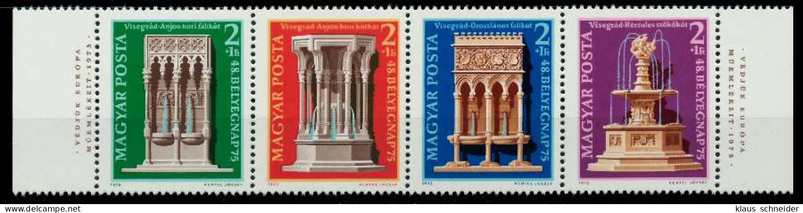 UNGARN 1975 Nr 3060A-3063A Postfrisch 4ER STR X797786 - Unused Stamps