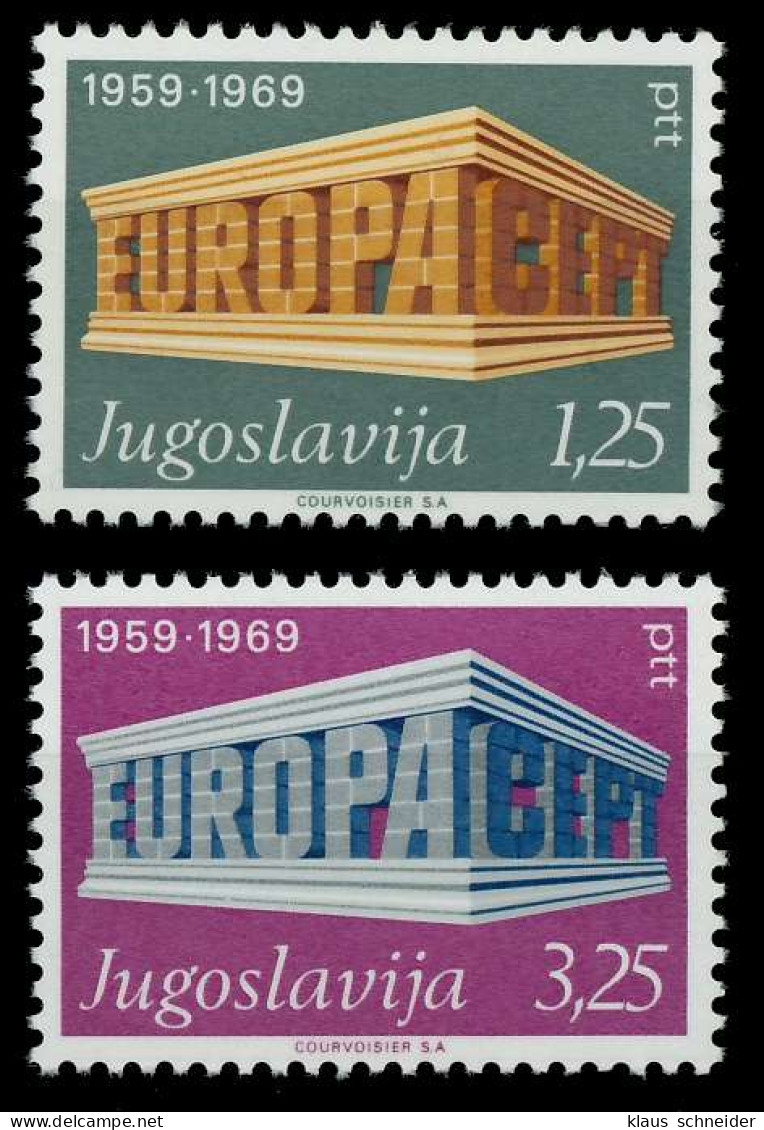 JUGOSLAWIEN 1969 Nr 1361I-1362I Postfrisch SA5E8CE - Unused Stamps
