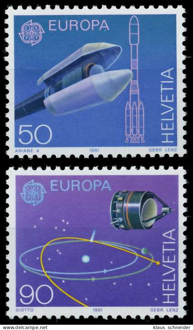 SCHWEIZ 1991 Nr 1444-1445 Postfrisch S201632 - Unused Stamps