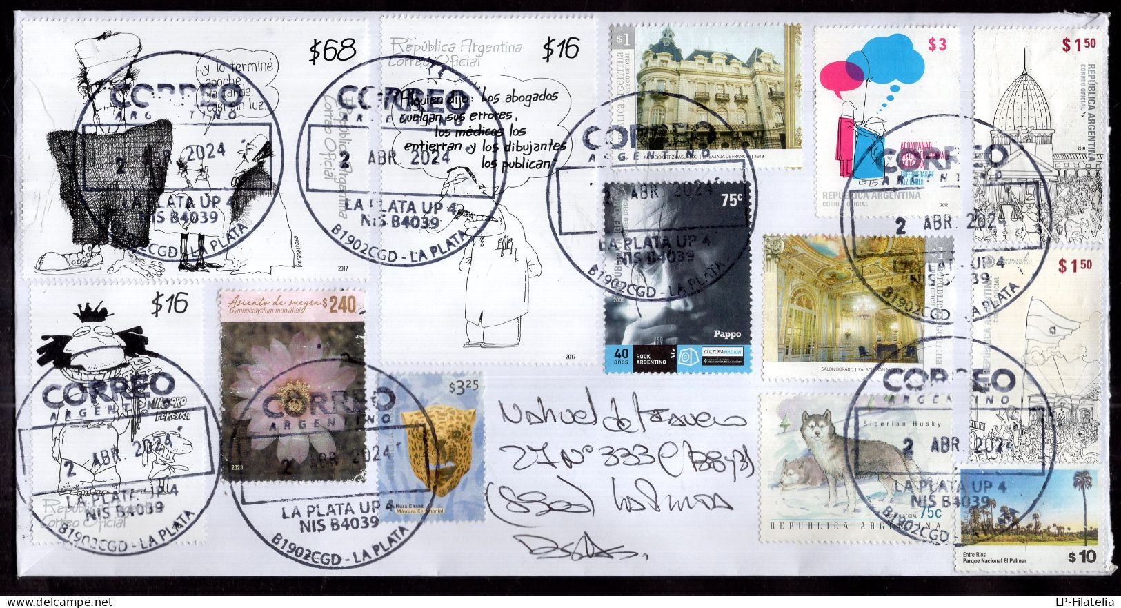 Argentina - 2024 - Inodoro Pereyra - Boggie - Roberto Fontanarrosa - Coimics - Modern Stamps - Diverse Stamps - Lettres & Documents