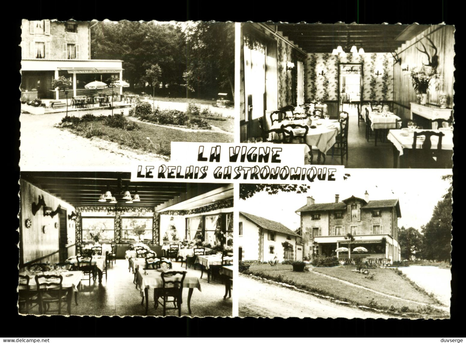 58 Nievre Saint Pierre Le Moutier Relais Gastronomique Hotel Restaurant La Vigne  ( Format 10,5cm X 15cm ) - Saint Pierre Le Moutier