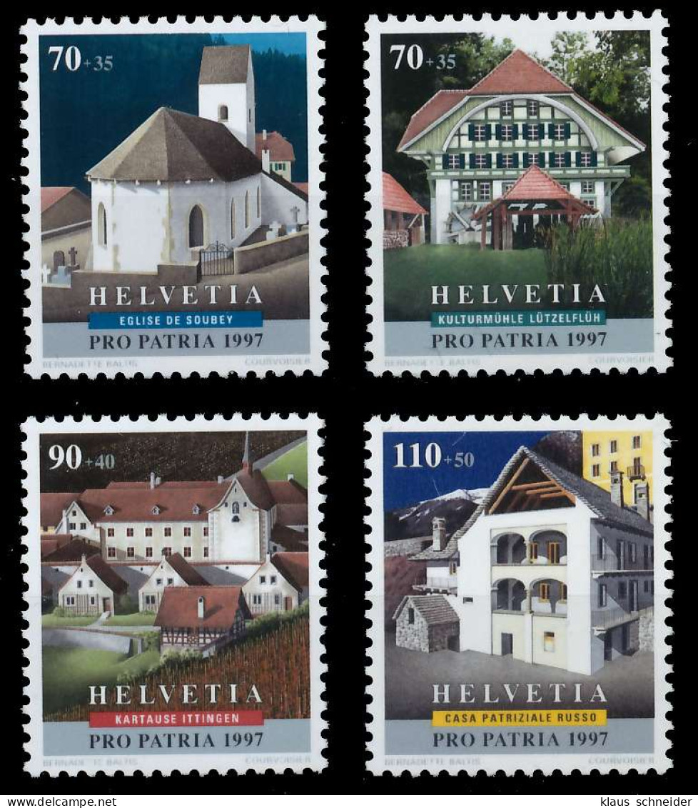 SCHWEIZ PRO PATRIA Nr 1611-1614 Postfrisch X6576C6 - Ongebruikt