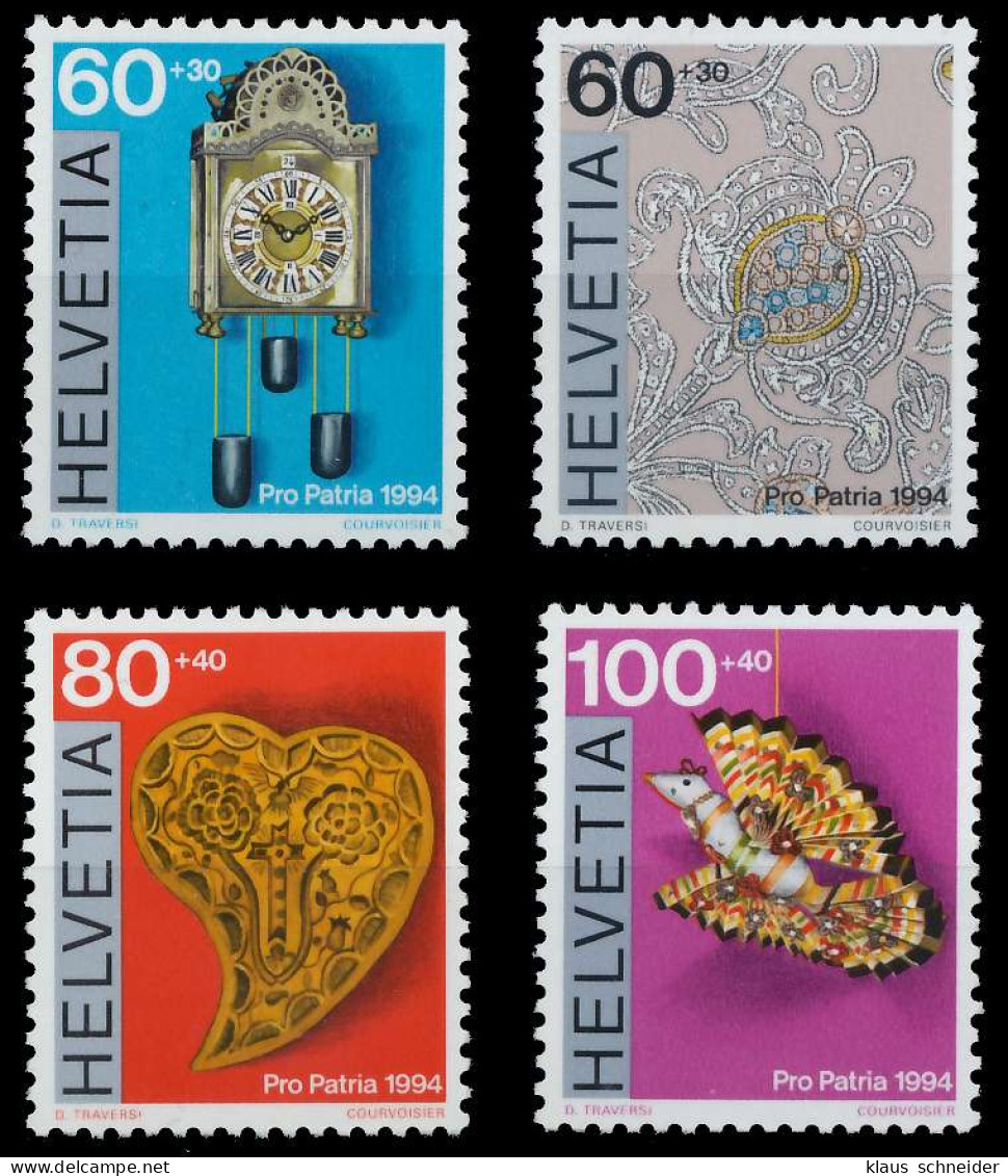 SCHWEIZ PRO PATRIA Nr 1527-1530 Postfrisch X6576DA - Unused Stamps