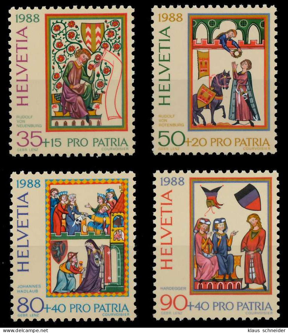 SCHWEIZ PRO PATRIA Nr 1372-1375 Postfrisch X6576FE - Unused Stamps
