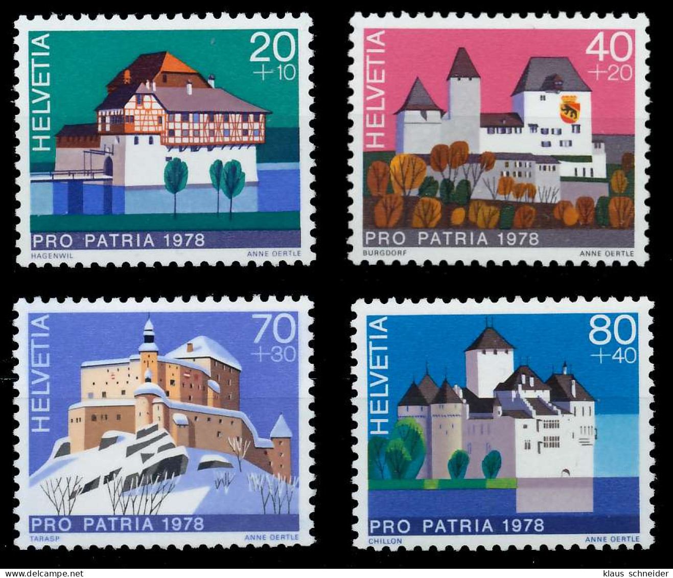 SCHWEIZ PRO PATRIA Nr 1130-1133 Postfrisch X657726 - Nuovi