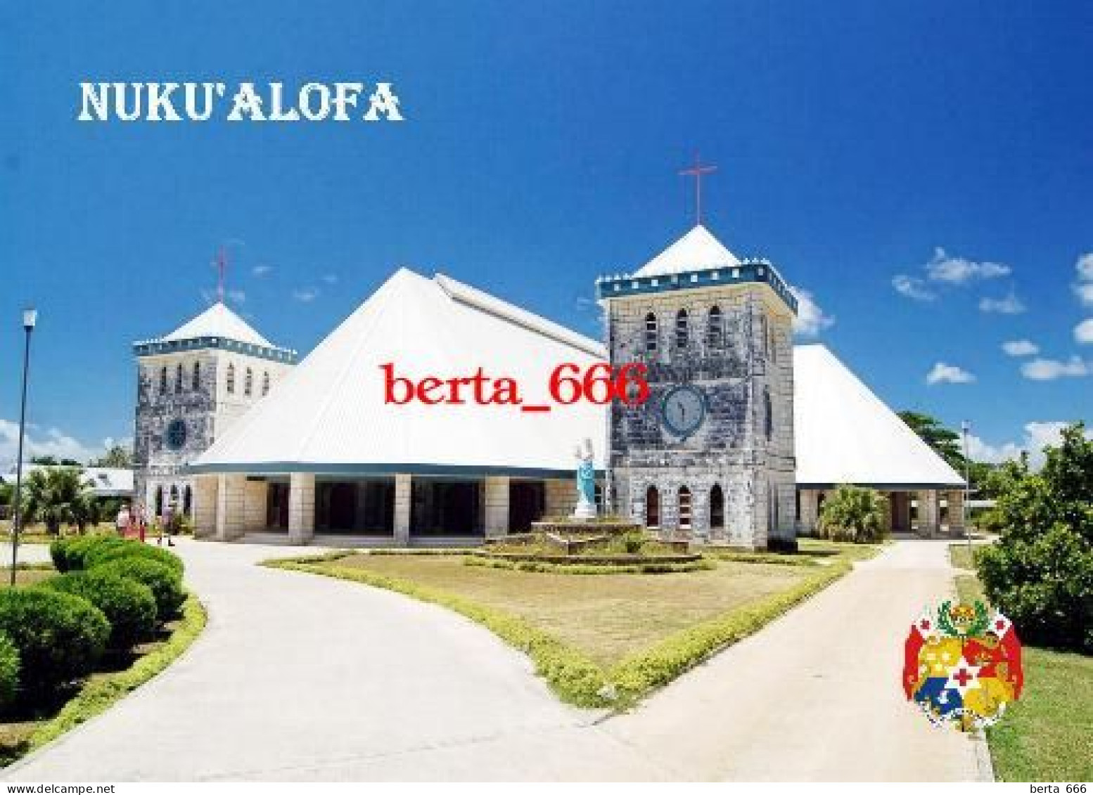 Tonga Nukualofa Cathedral New Postcard - Tonga