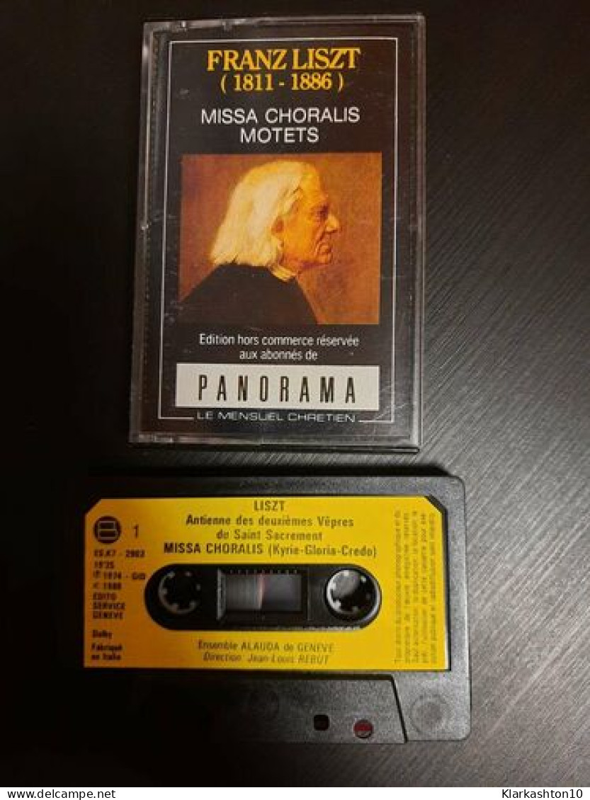 K7 Audio : Franz Liszt ( 1811 - 1886 ) - Missa Choralis Motets - Cassettes Audio