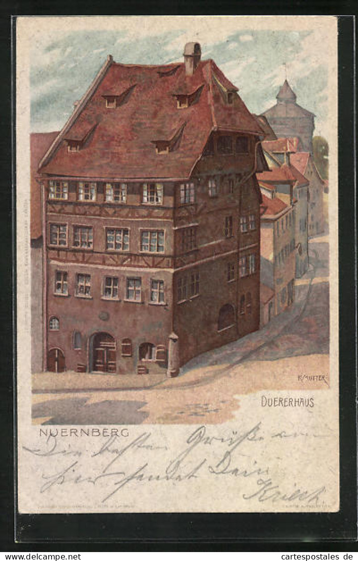 Künstler-AK Karl Mutter: Nürnberg, Dürerhaus  - Mutter, K.