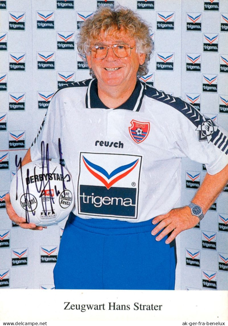 AK Hans Hennes Strater KFC Uerdingen 95-96 FC Bayer Krefeld Autogrammkarte NRW Deutschland Germany Fußball Football - Handtekening