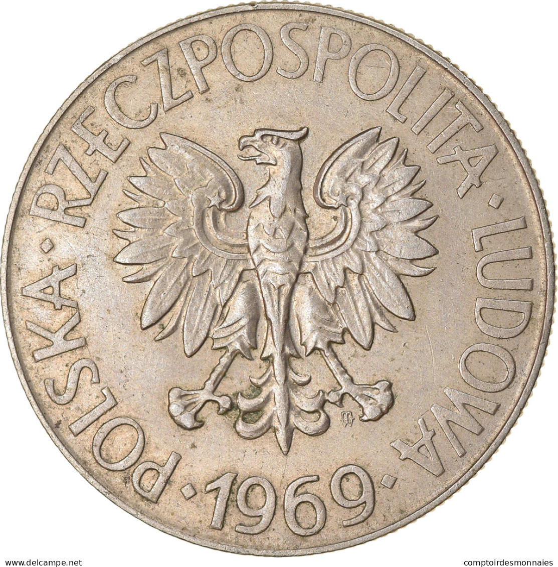 Monnaie, Pologne, 10 Zlotych, 1969, Warsaw, TTB, Copper-nickel, KM:50a - Pologne