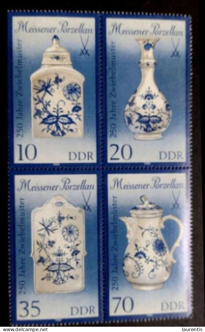 D661  Porcelain - Handcraft - DDR Yv 2850-53 MNH - 1,85 (5) - Porcelain