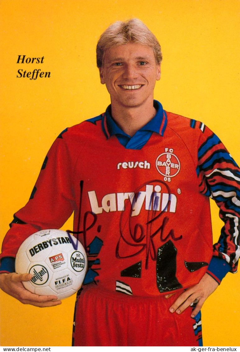 Fußball-Autogrammkarte AK Horst Steffen FC Bayer Uerdingen 94-95 KFC Meerbusch Krefeld Mönchengladbach Preußen Münster - Autógrafos