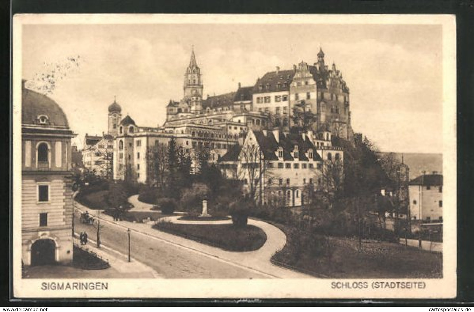 AK Sigmaringen, Schloss Stadtseite  - Sigmaringen
