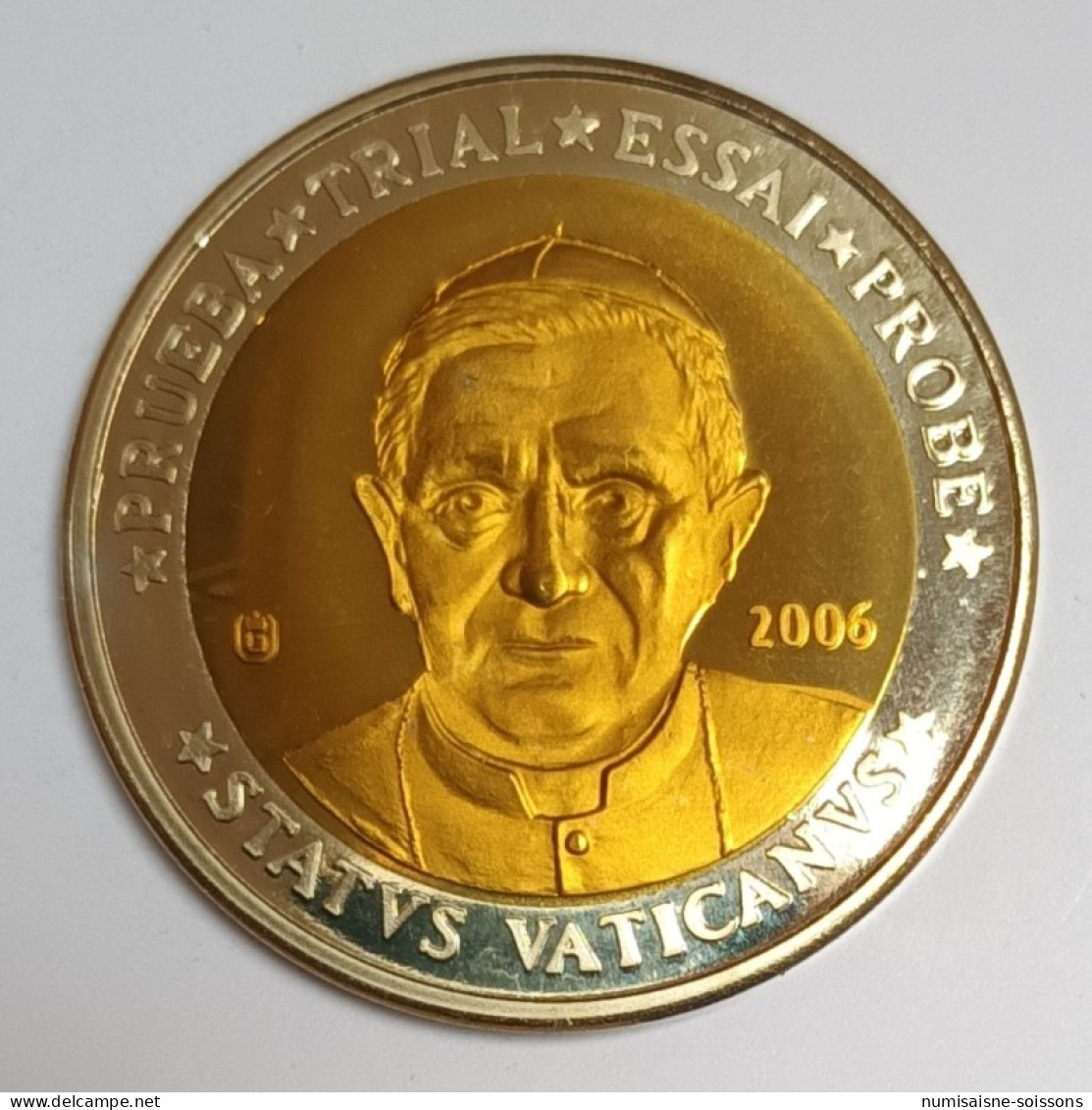 VATICAN - 10 EURO 2006 - BENOIT XVI - PROTOTYPE - BE - Vaticano