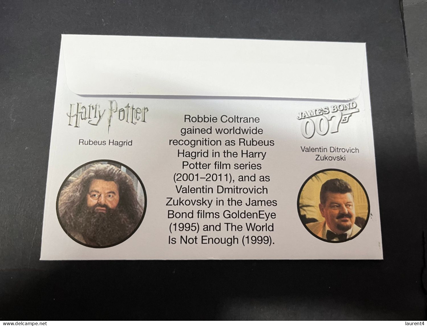 9-4-2024 (1 Z 27) Australia - Harry Potter Movie Stamp - Death Of Actor Anthony Robert McMillan (Hagrid & Dmitrovich) - Briefe U. Dokumente