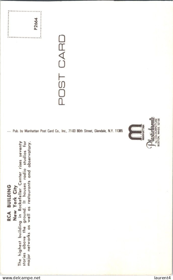 9-4-2024 (1 Z 28) USA - New York City - RCA Buillding - Otros Monumentos Y Edificios