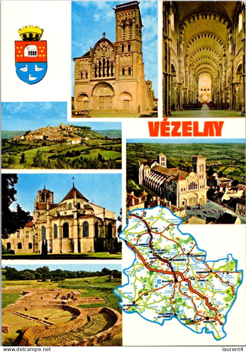 9-4-2024 (1 Z 28) Map Of Vézelay - Maps