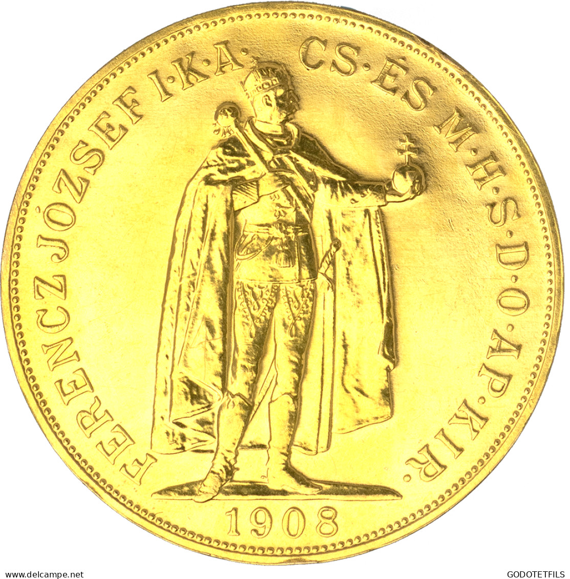 Autriche-Hongrie-100 Corona Refrappe François-Joseph 1908 Kremnitz - Ungarn
