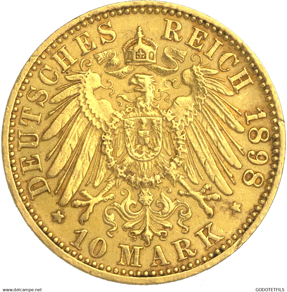 Allemagne-Royaume De Prusse-10 Marks  Wilhelm II 1877 Berlin - 5, 10 & 20 Mark Gold