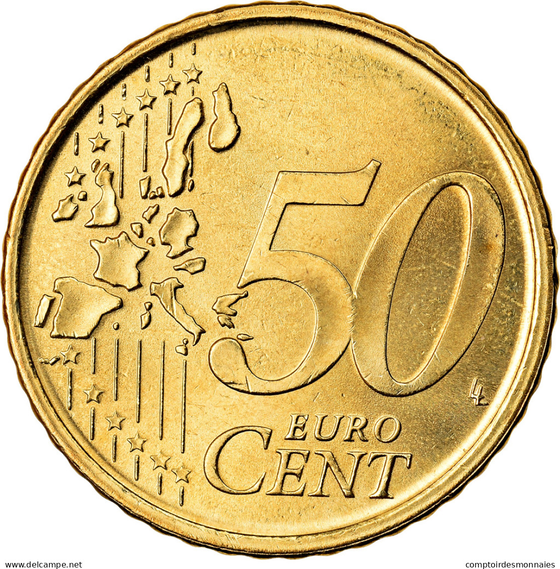 Espagne, 50 Euro Cent, 1999, SPL, Laiton, KM:1045 - Spagna