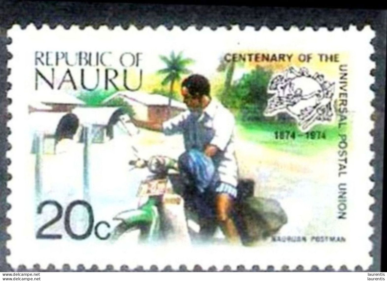 629  Motorcycles - Postmen - Nauru Yv 113 - 1,75 (9) - Motorfietsen