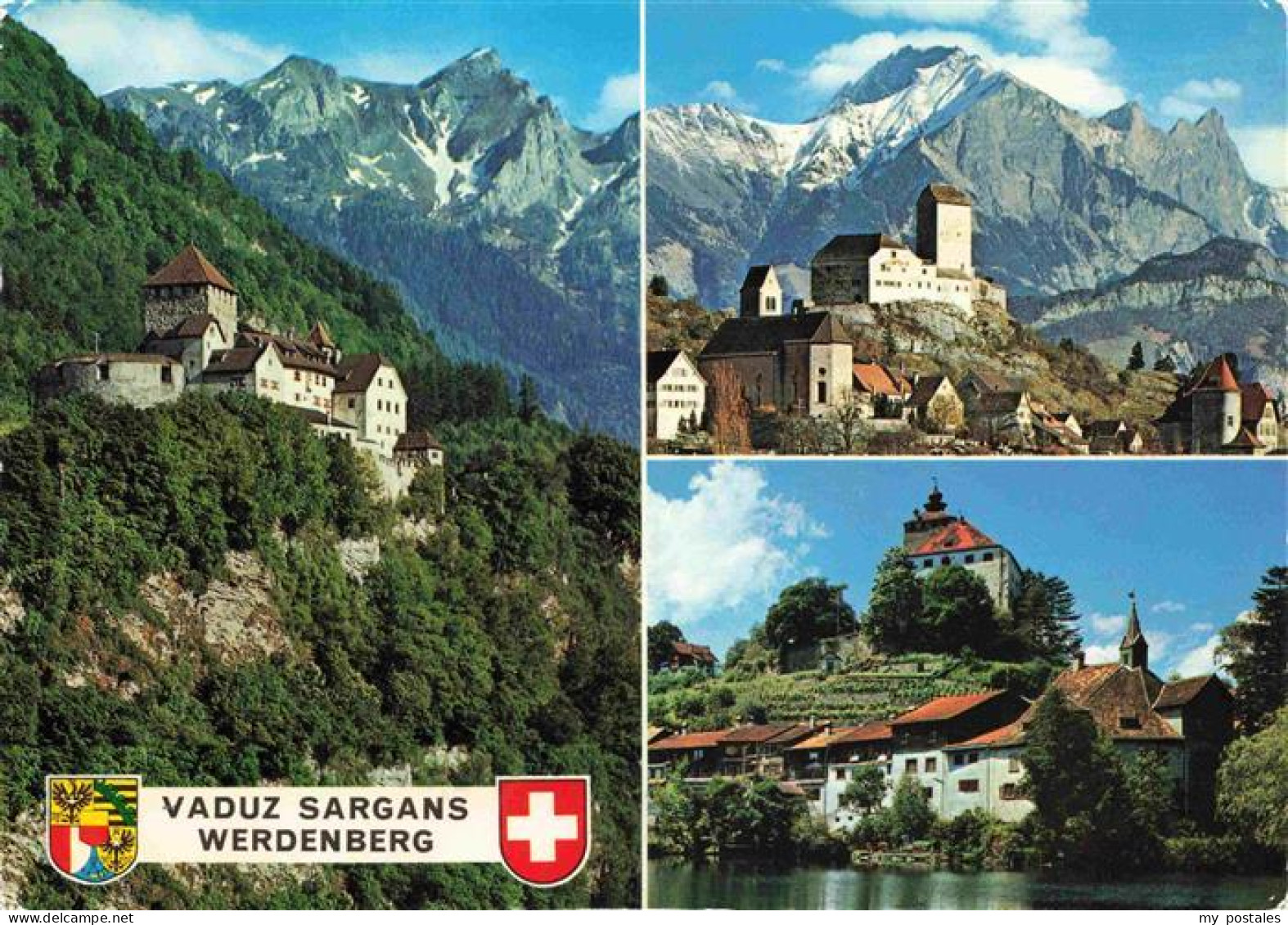 73969915 Vaduz_Liechtenstein_FL Schloss Sargans Werdenberg Alpen - Liechtenstein