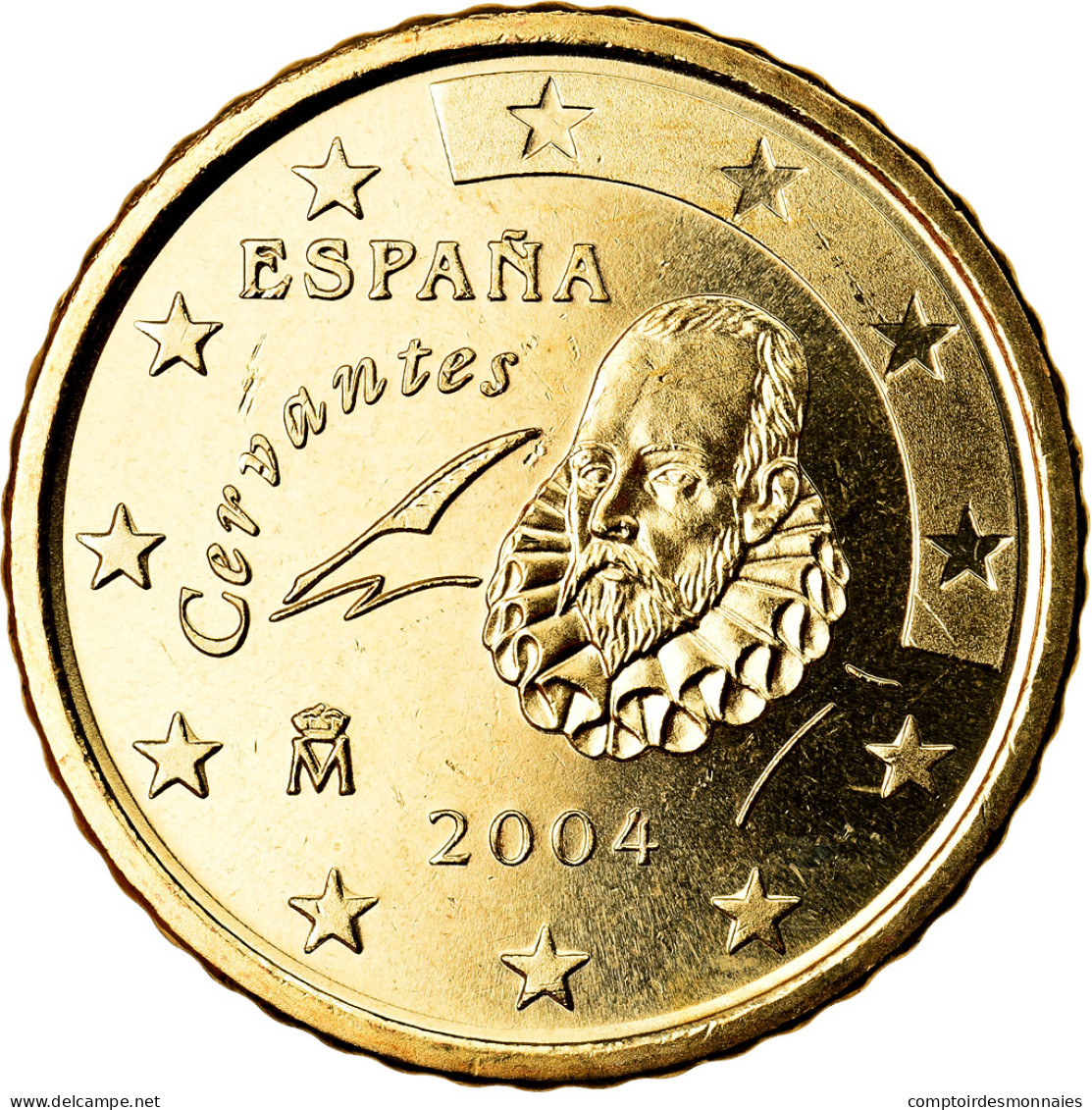 Espagne, 50 Euro Cent, 2004, SPL, Laiton, KM:1045 - Spanje