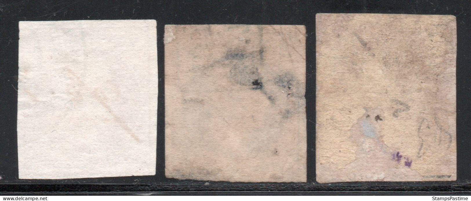 HANOVRE - HANNOVER (ALEMANIA) Serie X 3 Sellos Usados REY GEORGE V Años 1859-61 – Valorizada En Catálogo € 138,00 - Hanover