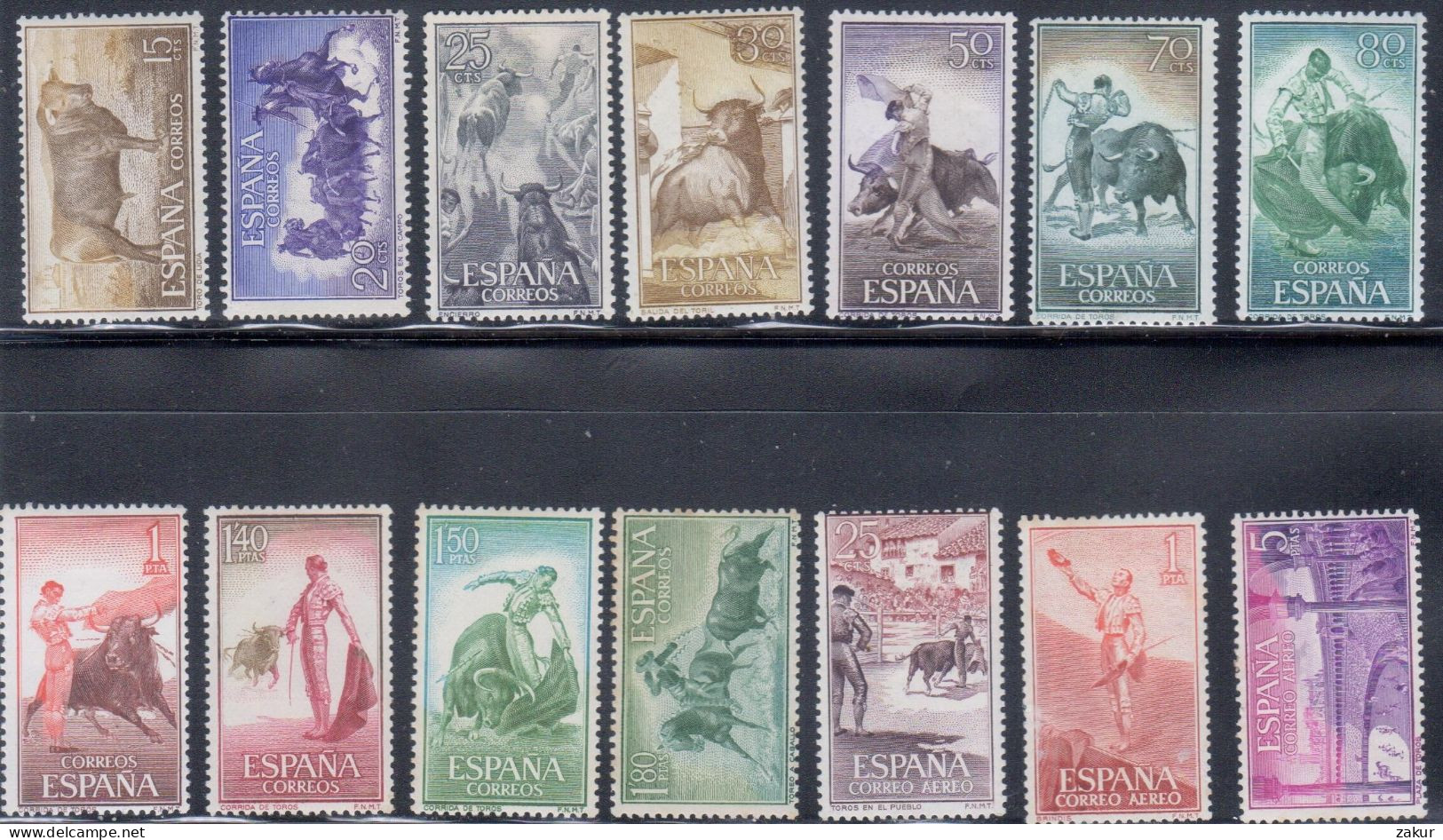 España - Serie Toros Sin Usar - Unused Stamps