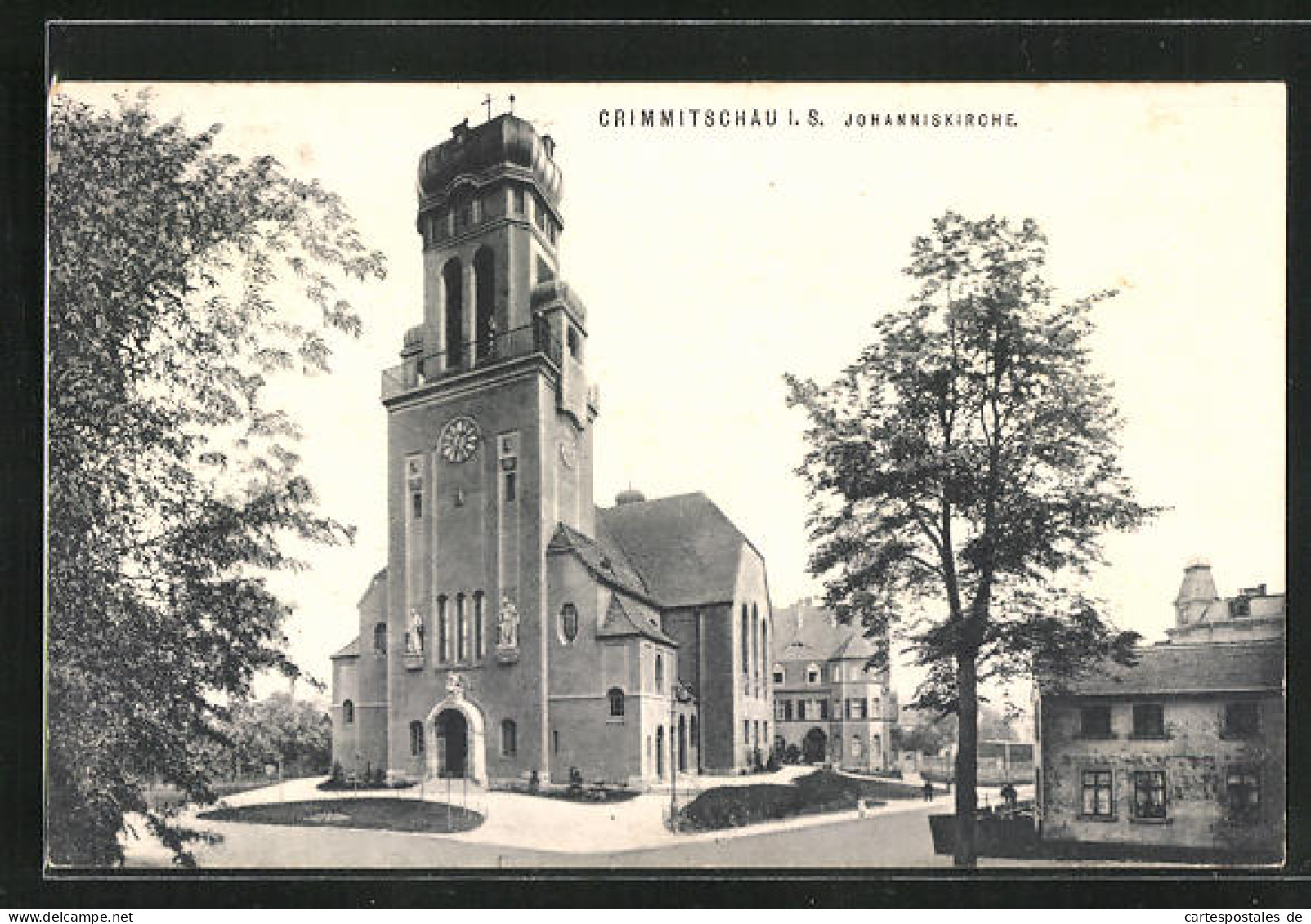 AK Crimmitschau I. S., Johanniskirche  - Crimmitschau