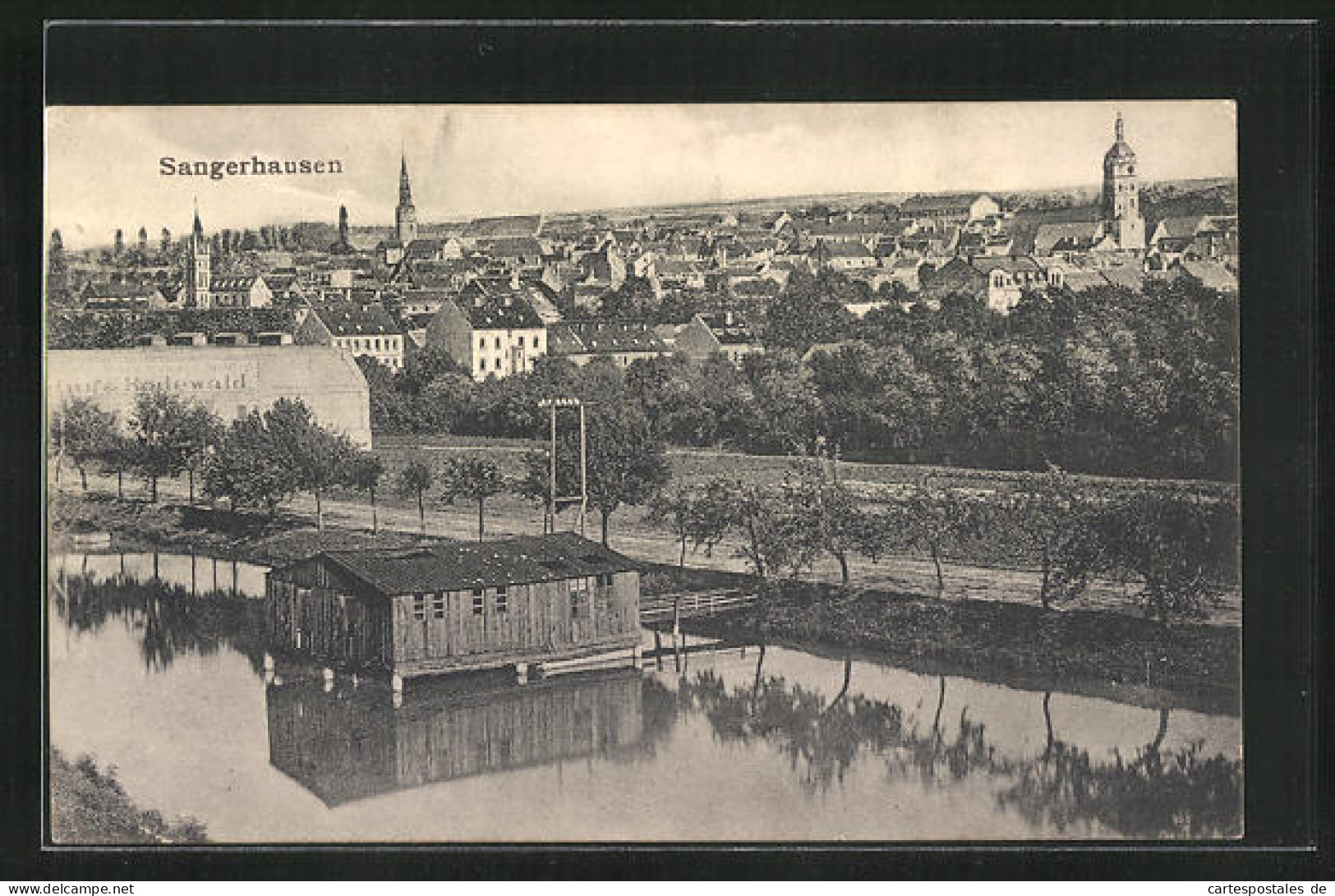 AK Sangerhausen, Stadtansicht Aus Der Vogelschau  - Sangerhausen