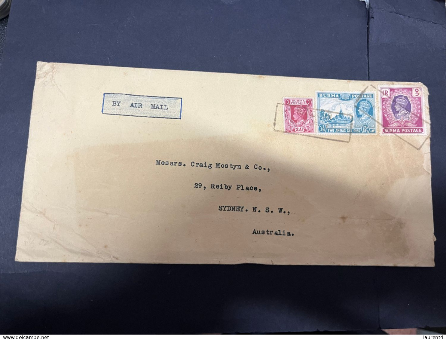 9-4-2024 (1 Z 30 A) Burma / Birmanie (now Called Myanmar) (posted To Australia) FDC Letter (24 X 11,5 Cm) - Myanmar (Birmanie 1948-...)