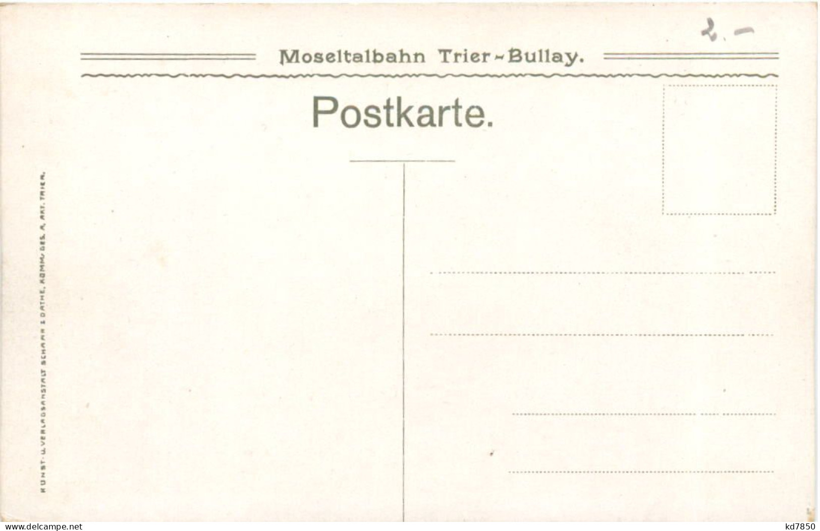 Moseltalbahn Trier-Bullay - Marienburg - Saarburg