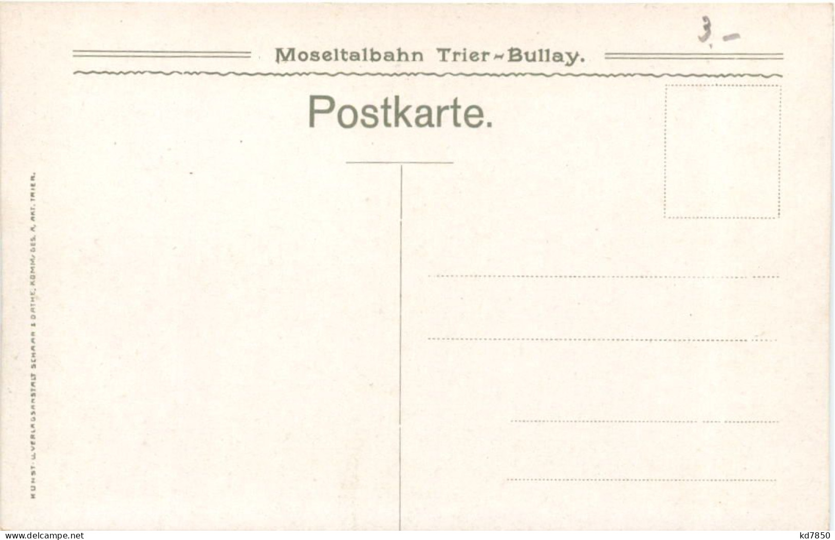 Moseltalbahn Trier-Bullay - Burg Landshut Bei Berncastel - Bernkastel-Kues