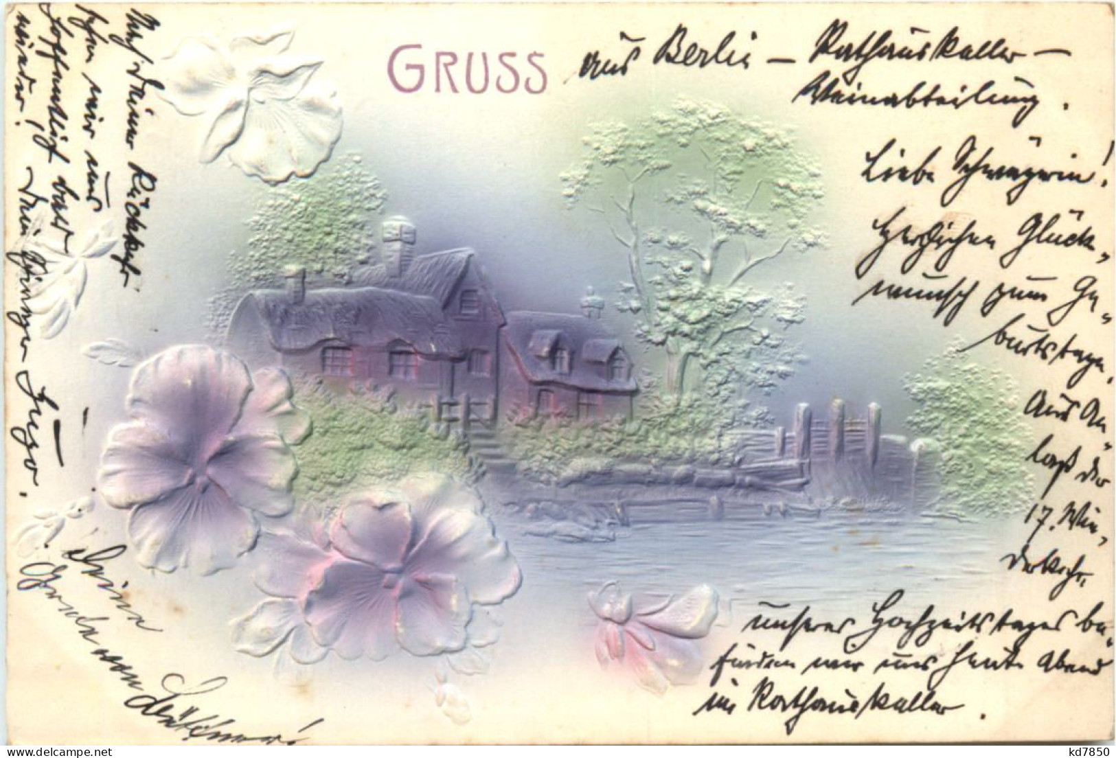 Gruss Aus - Prägekarte - Gruss Aus.../ Grüsse Aus...