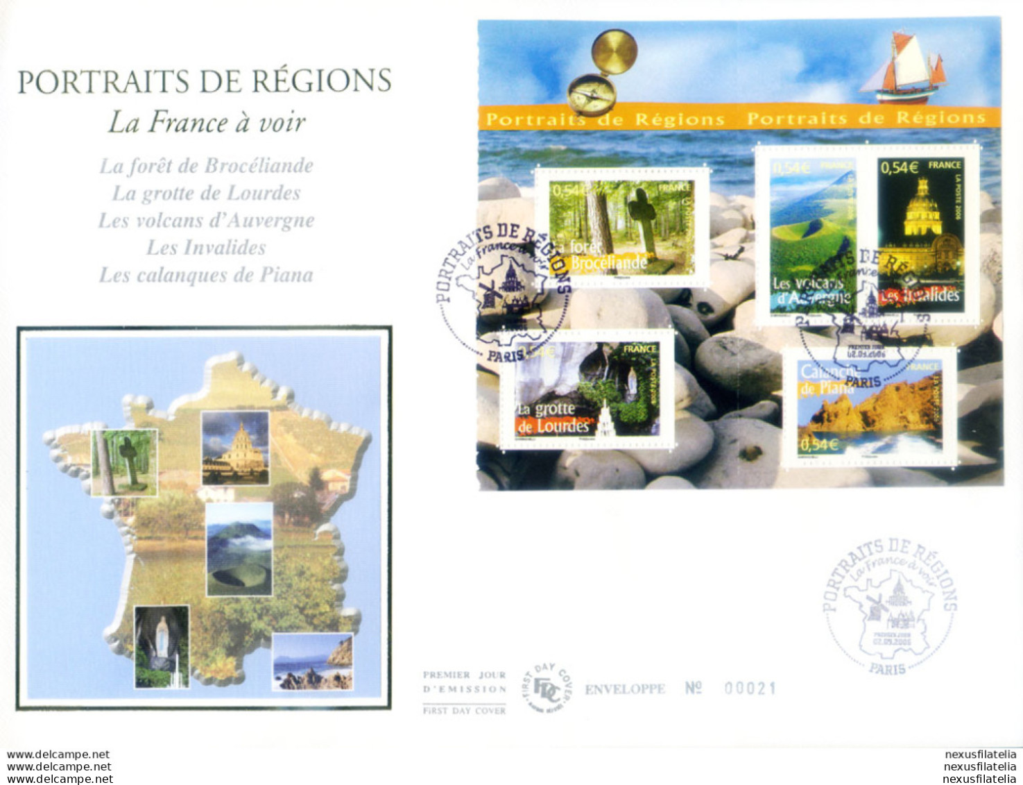 Regioni Di Francia 2006. 2 FDC. - Sonstige & Ohne Zuordnung