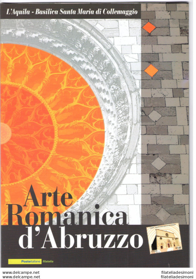 2010 Italia - Repubblica , Folder - Arte Romanica D' Abruzzo N° 216 MNH** - Presentation Packs