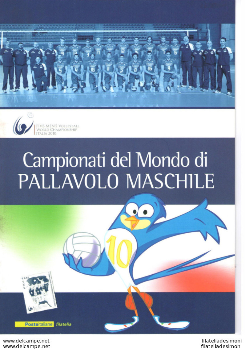 2010 Italia - Repubblica , Folder - Pallavolo Maschile N° 237 MNH** - Pochettes