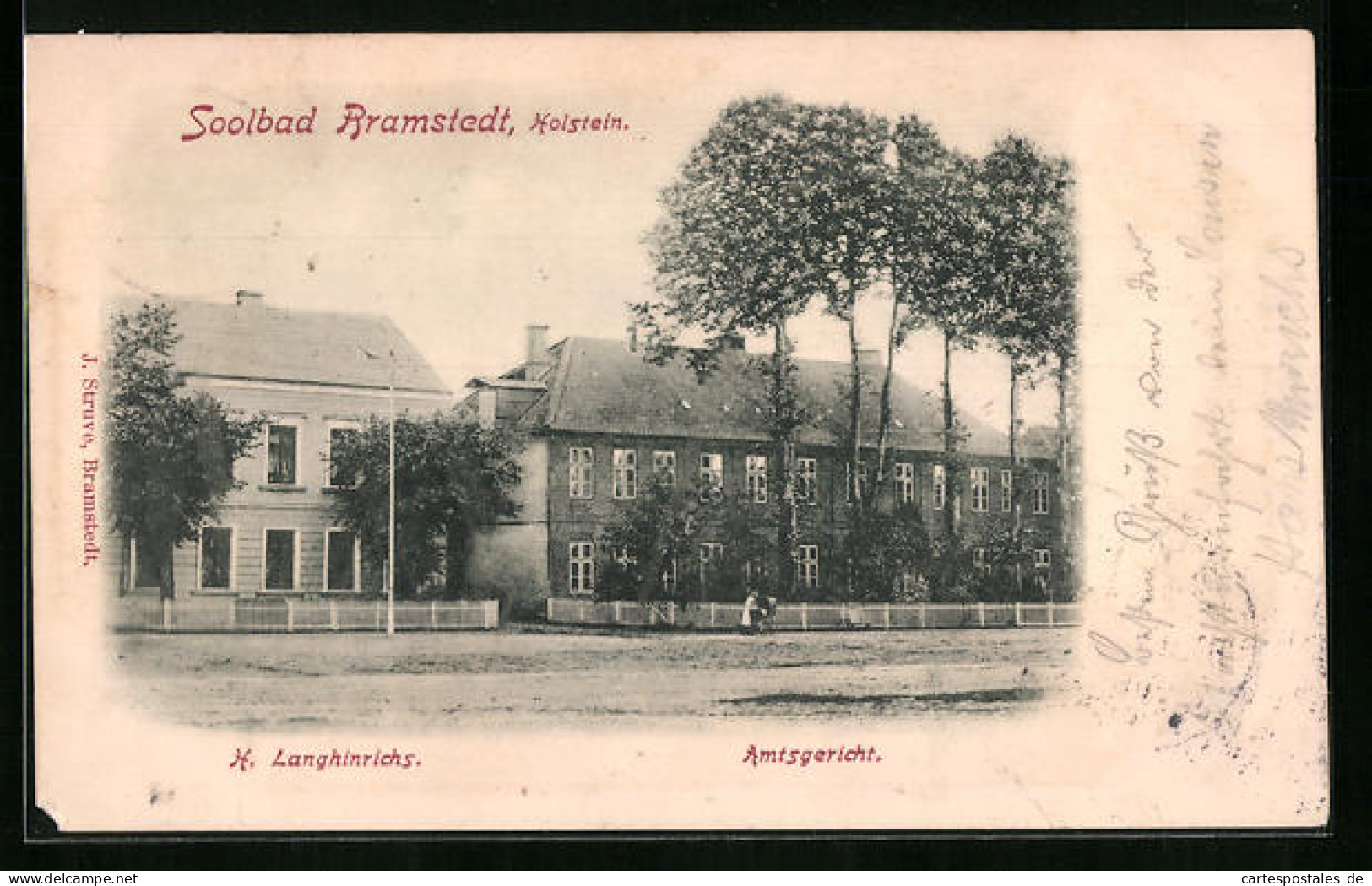 AK Soolbad Bramstedt /Holst., Amtsgericht, Ansicht Von Der Strasse Aus  - Bad Bramstedt