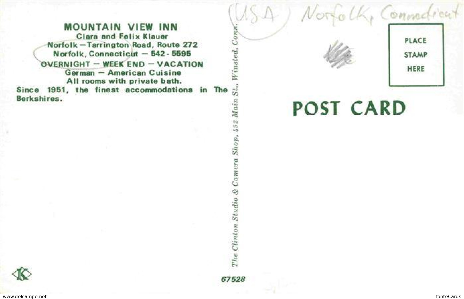 73969965 Norfolk_Connecticut_USA Mountain View Inn - Andere & Zonder Classificatie