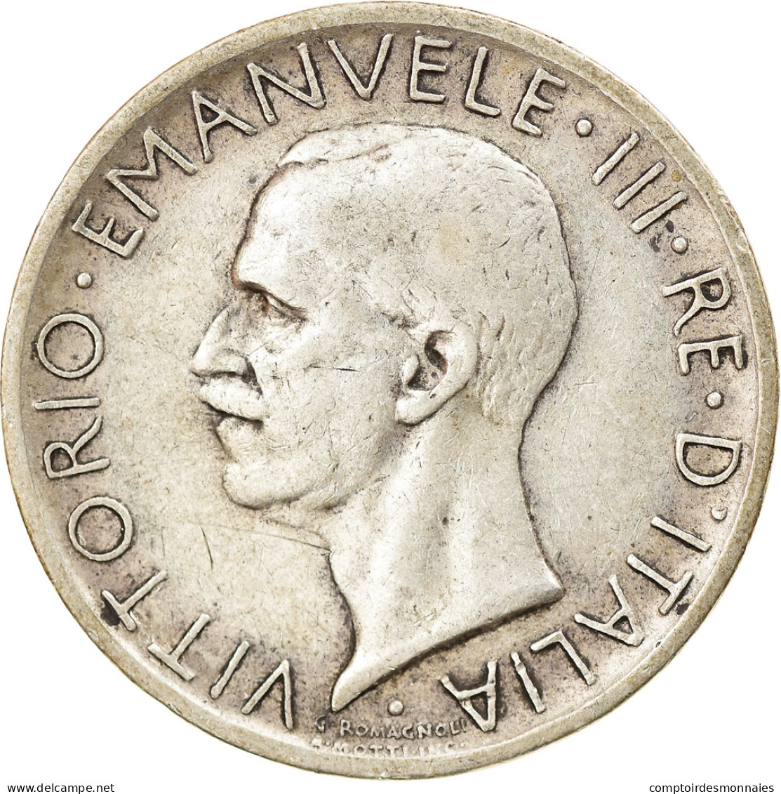 Monnaie, Italie, Vittorio Emanuele III, 5 Lire, 1927, Rome, TTB, Argent, KM:67.2 - 1900-1946 : Victor Emmanuel III & Umberto II