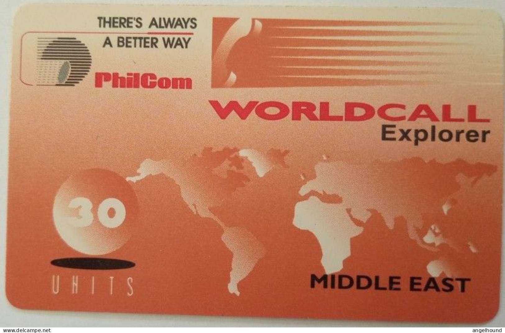 Philippines Philcom 30 Units - World Call Explorer ( Middle East ) - Filippijnen