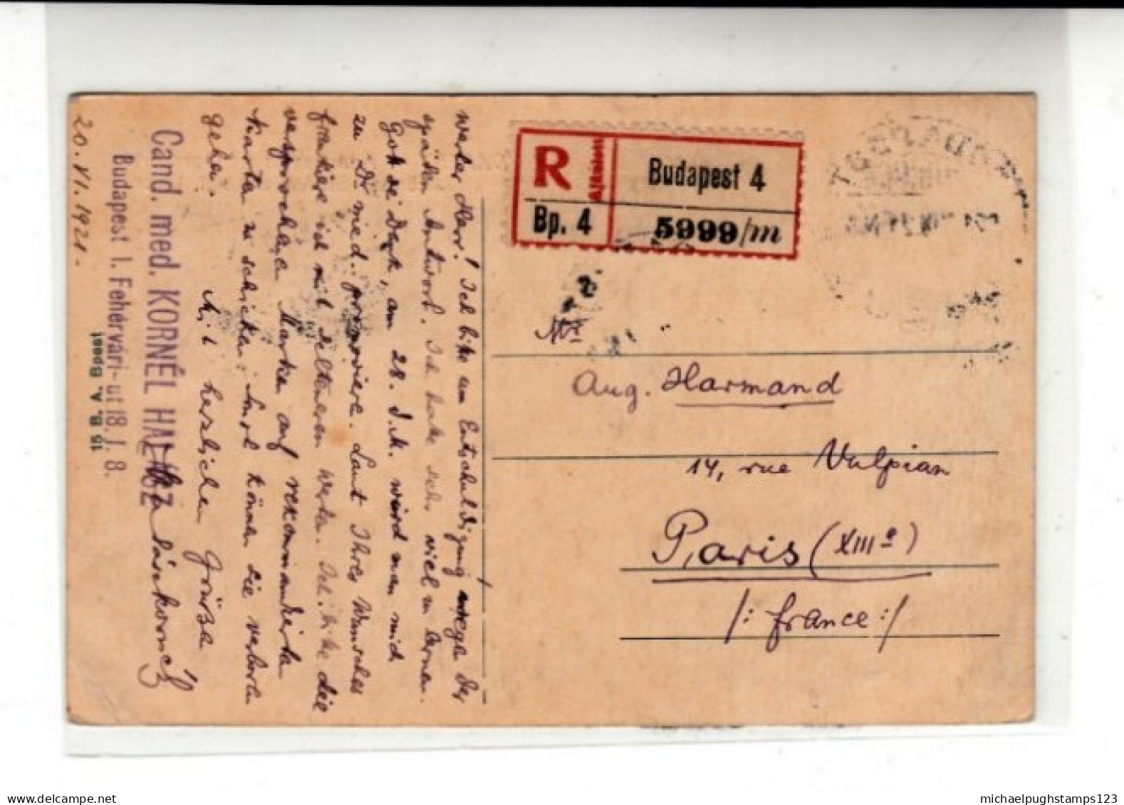 Hungary / Registered Postcards / France - Otros & Sin Clasificación