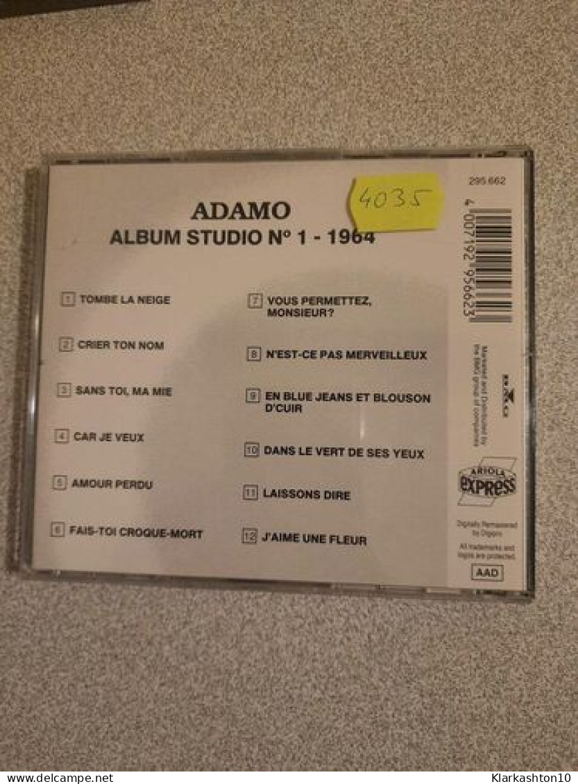 Adamo - Album Studio Nº1 1964 - Sonstige & Ohne Zuordnung