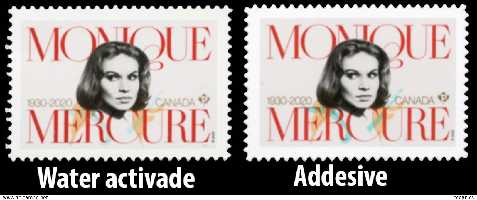 Canada (Scott No.3369-70 - Monique Mercure) [**] 2023 Adhesive And Water Activated - Nuevos